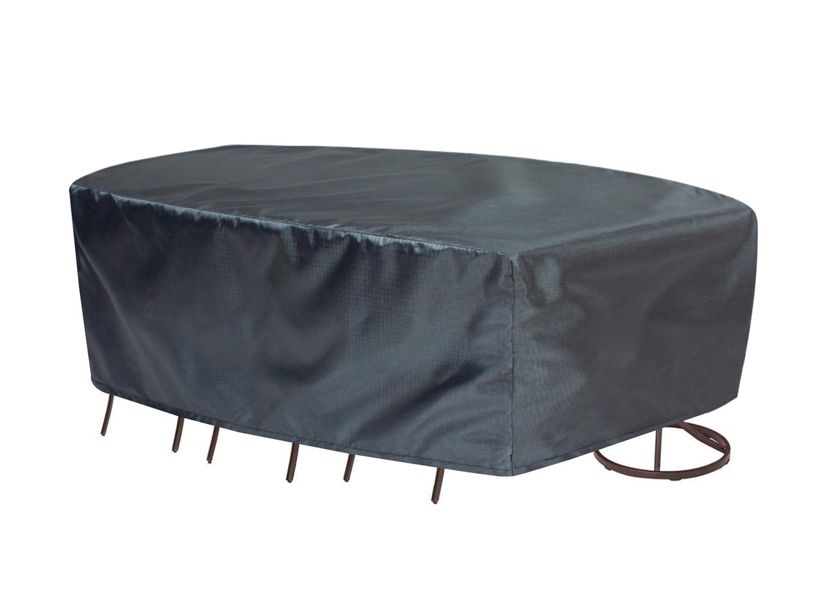 Oval/Rectangle Table Chair Cover X-Large - 92"Wx128"Dx36"H - Mercury
