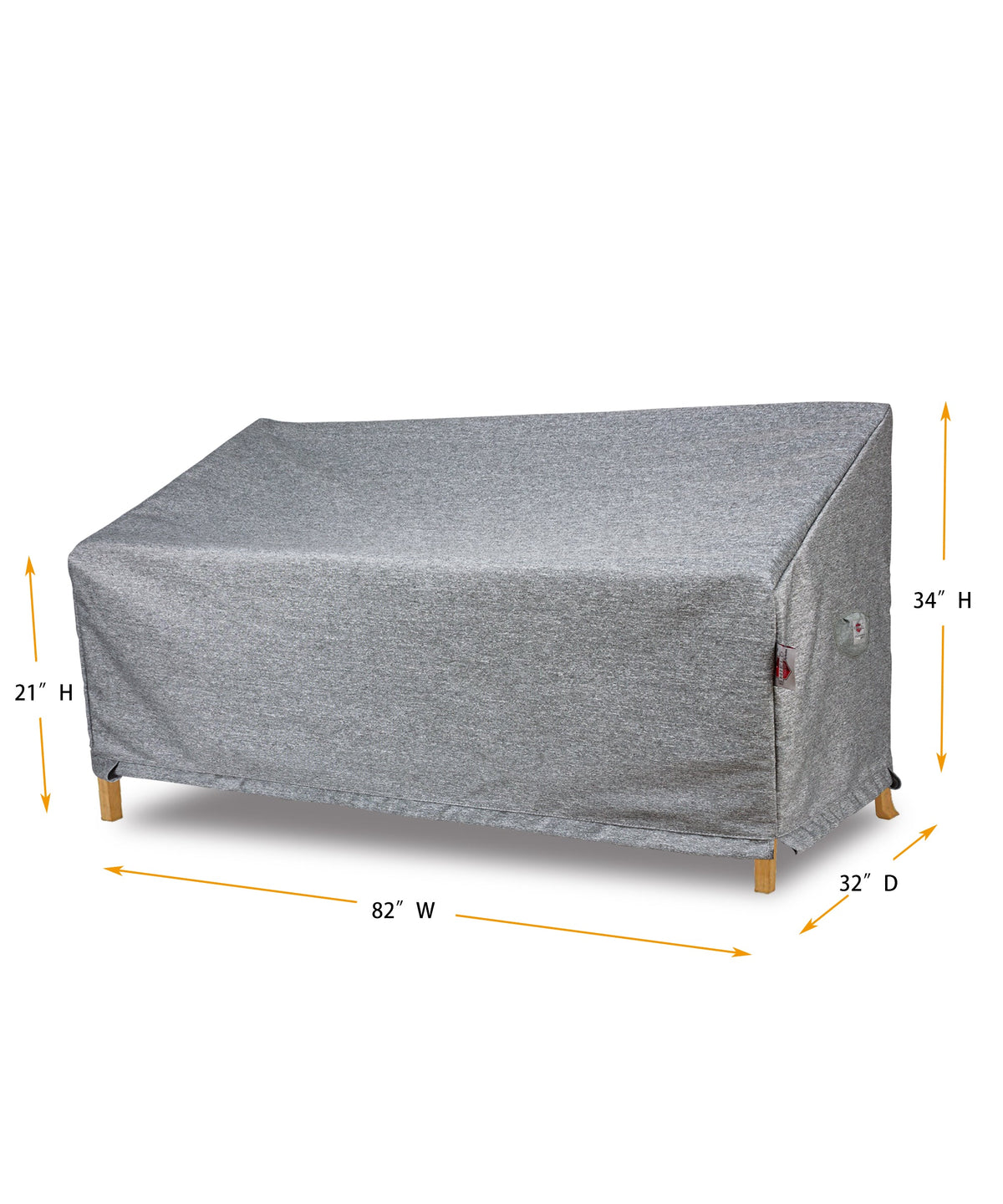 Sofa Cover Small - 82"W x 32"D x 21''/34"H Platinum