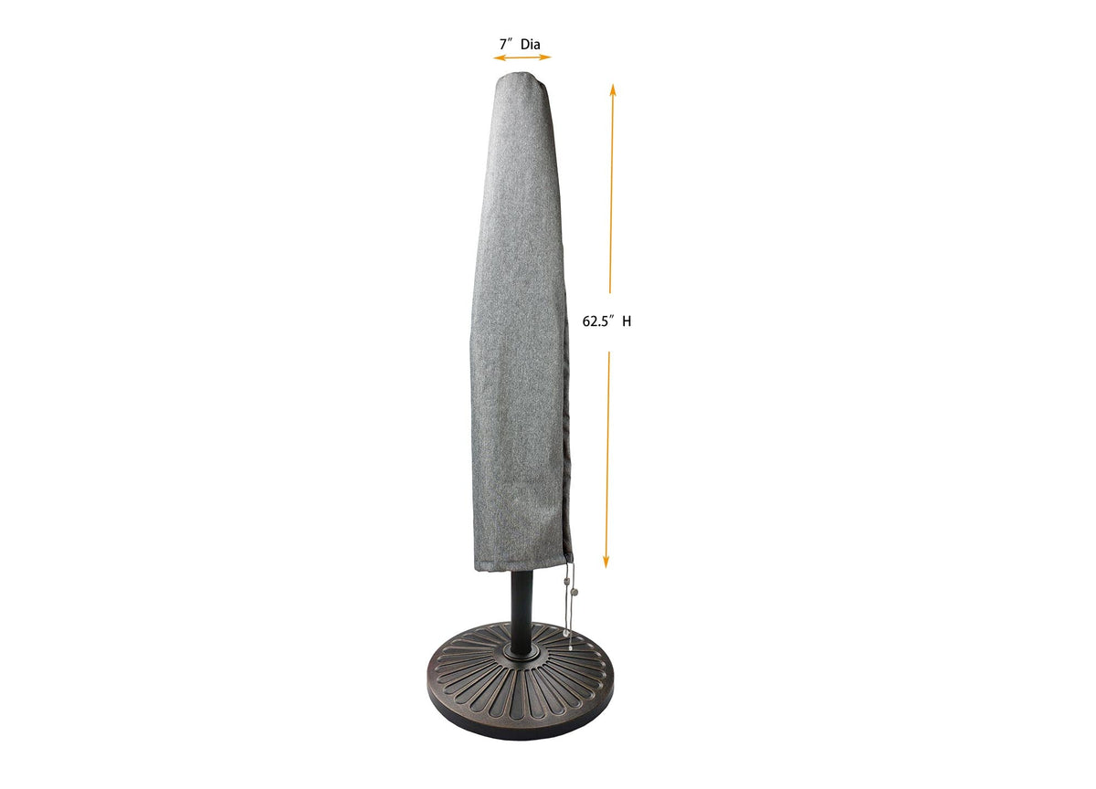Umbrella Cover (Market Style) Round 9' - 7"Dia x 62.5"H Platinum