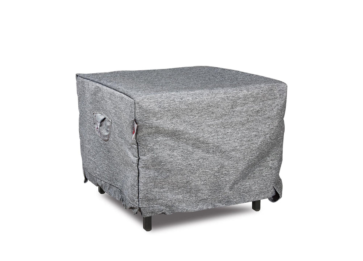 Premium Heavy-Duty Accent Table Cover, Platinum, 26"Wx 26"D x 21"H