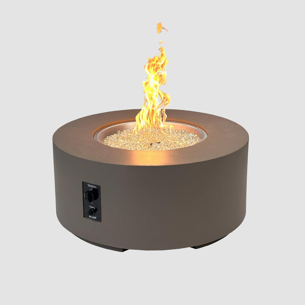 Cove Concrete Round Gas Fire Pit