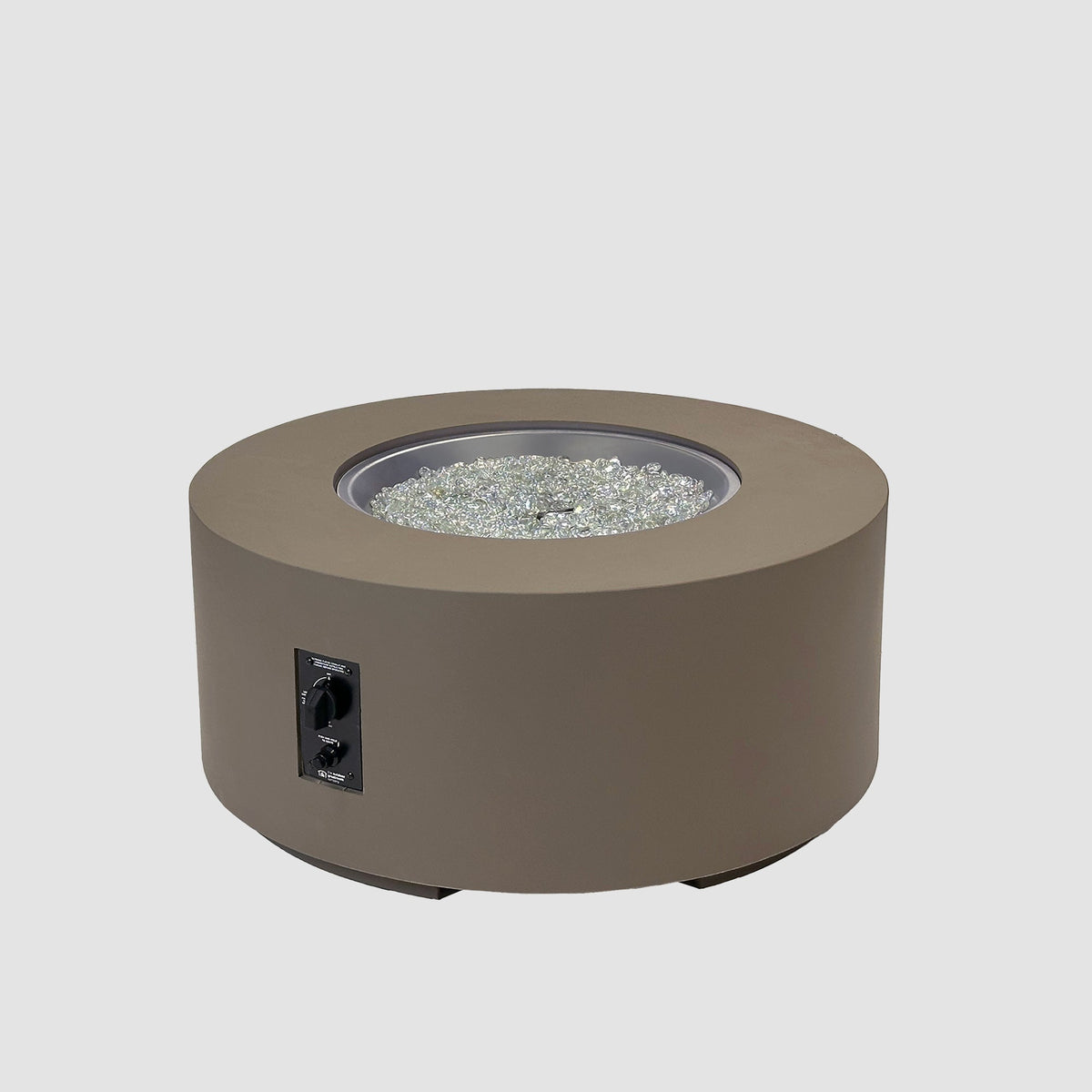 Cove Concrete Round Gas Fire Pit