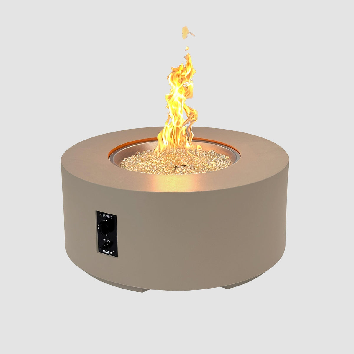 Cove Concrete Round Gas Fire Pit
