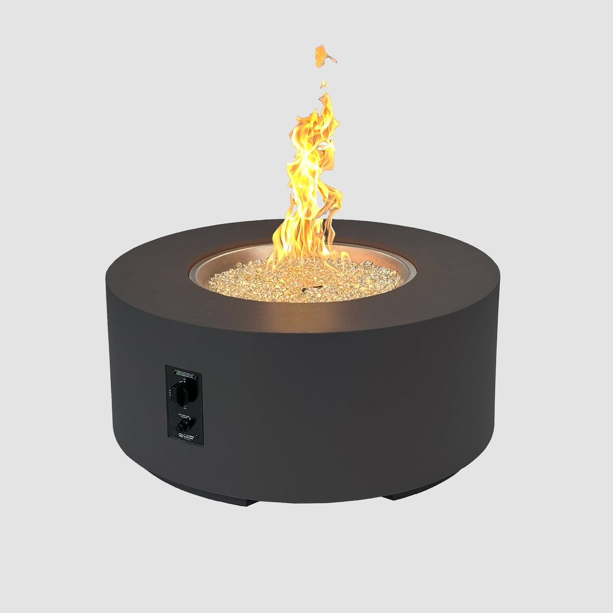 Cove Concrete Round Gas Fire Pit