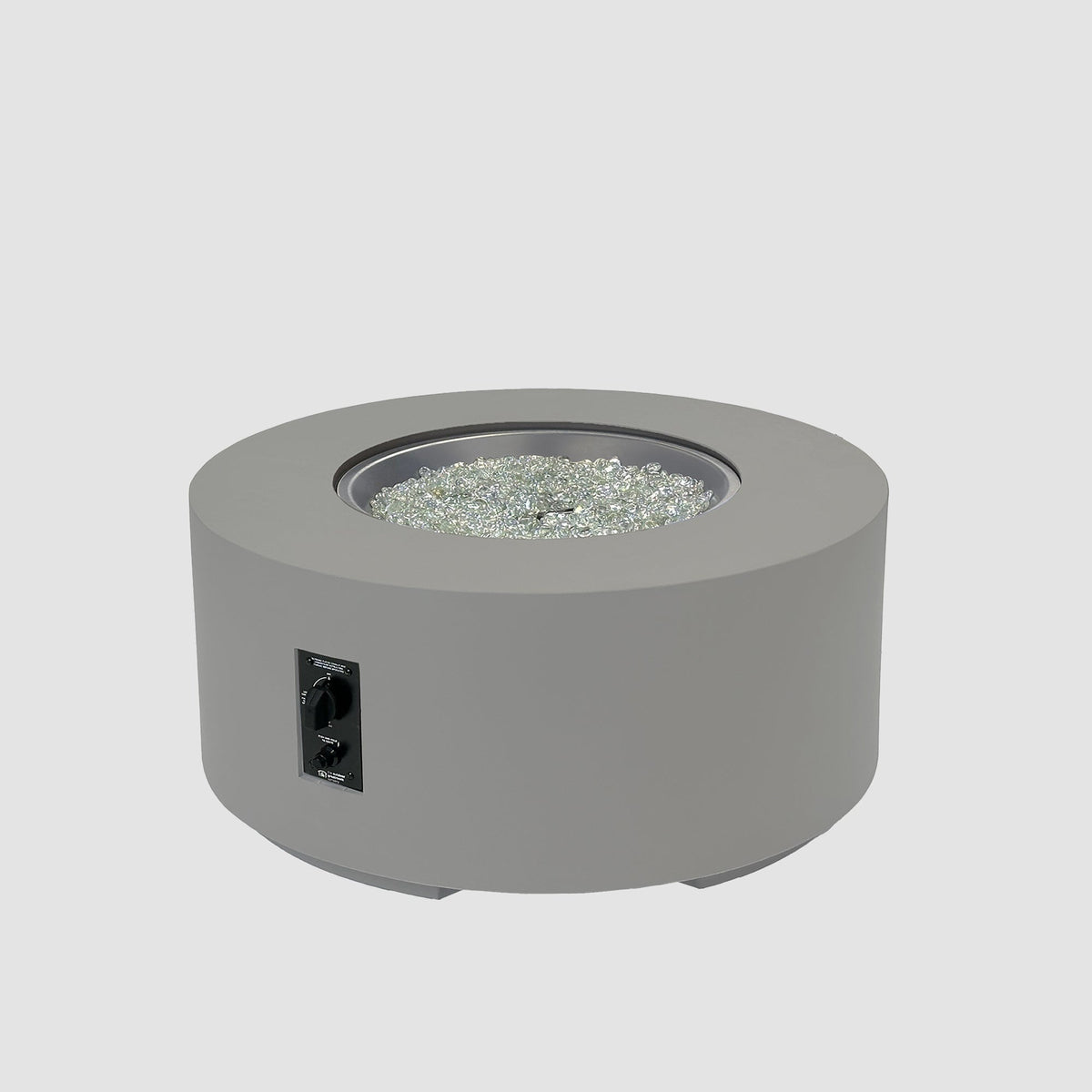 Cove Concrete Round Gas Fire Pit