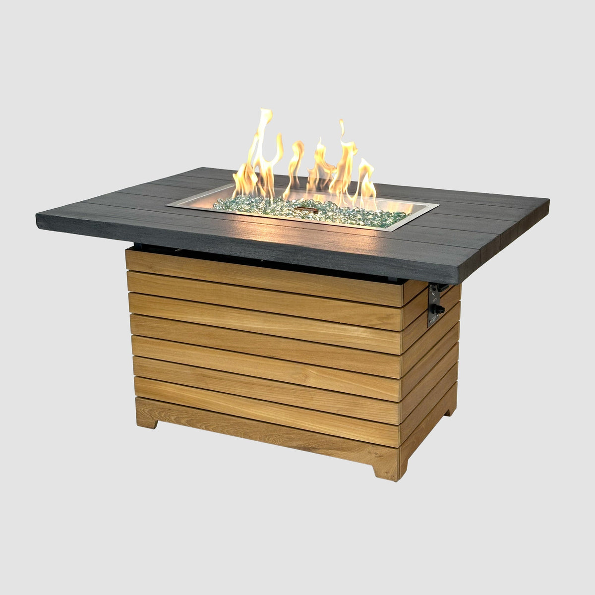 Darien 42-Inch Rectangular Gas Fire Pit Table