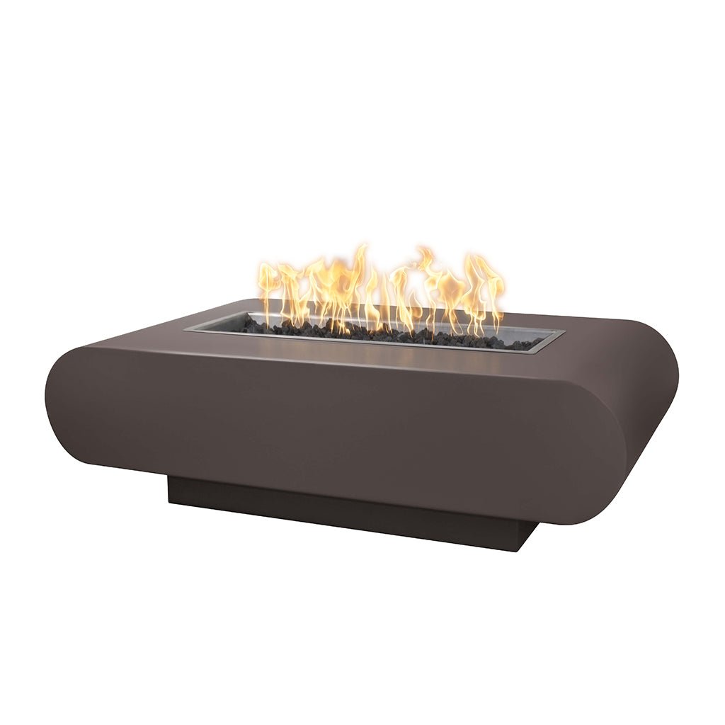 The Outdoor Plus: La Jolla 96" Powder-Coated Metal Fire Table