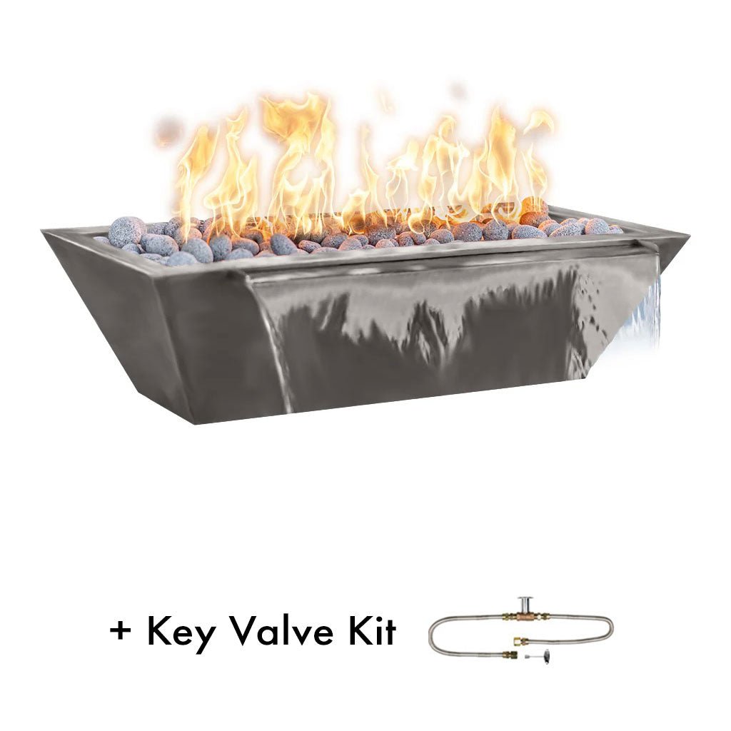 The Outdoor Plus: Maya 72" Linear Fire & Water Bowl
