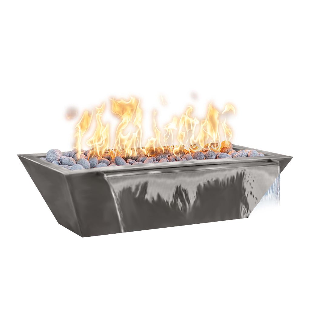 The Outdoor Plus: Maya 72" Linear Fire & Water Bowl