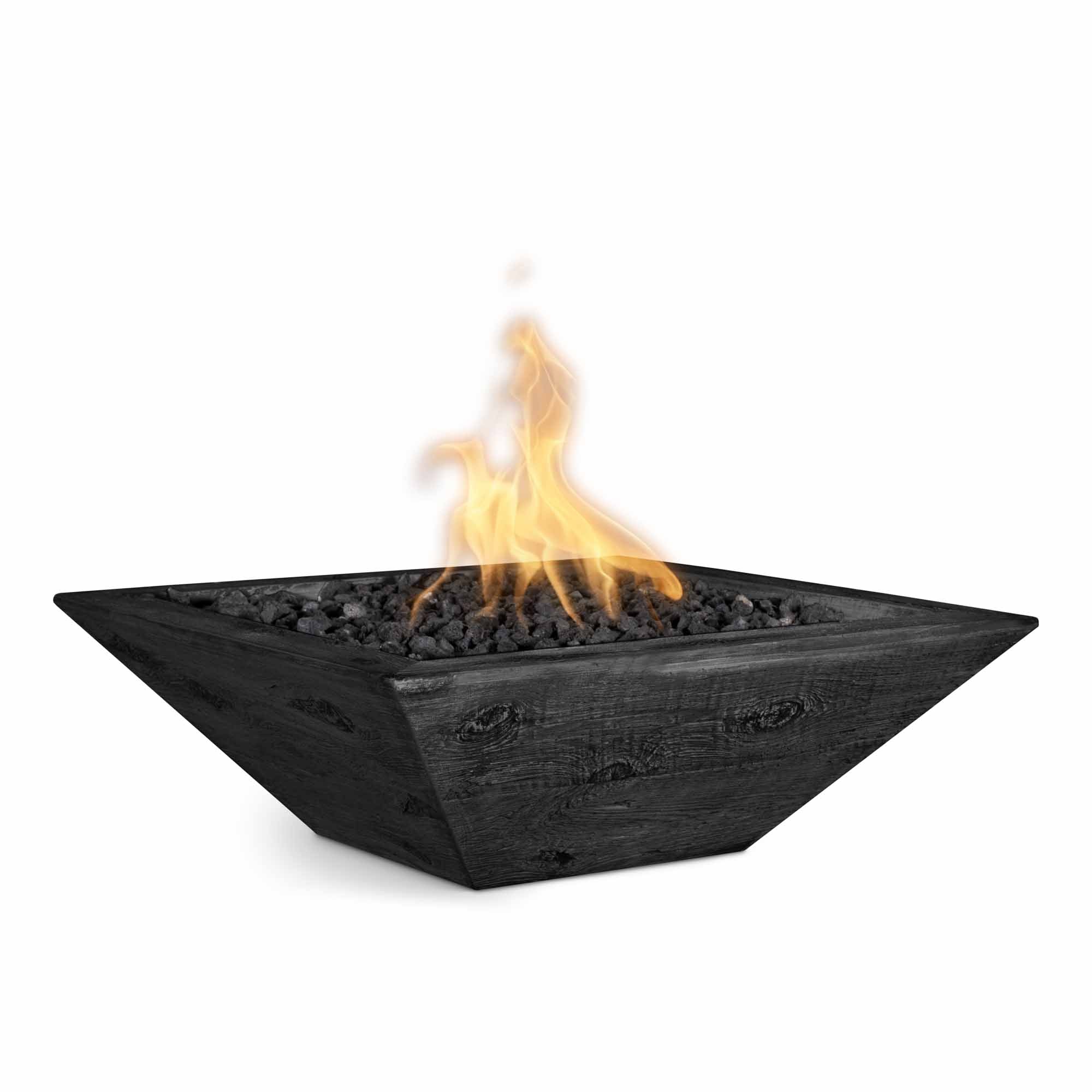 The Outdoor Plus: Maya Square Powder-Coated Metal Fire Bowl