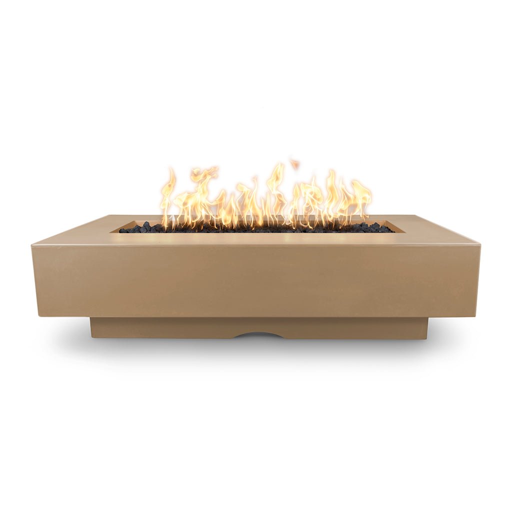 The Outdoor Plus: Del Mar 96" GFRC Rectangular Fire Pit
