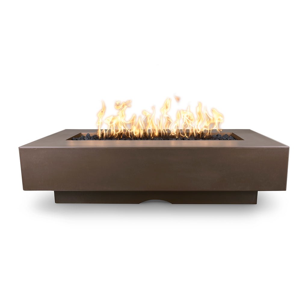 The Outdoor Plus: Del Mar 96" GFRC Rectangular Fire Pit