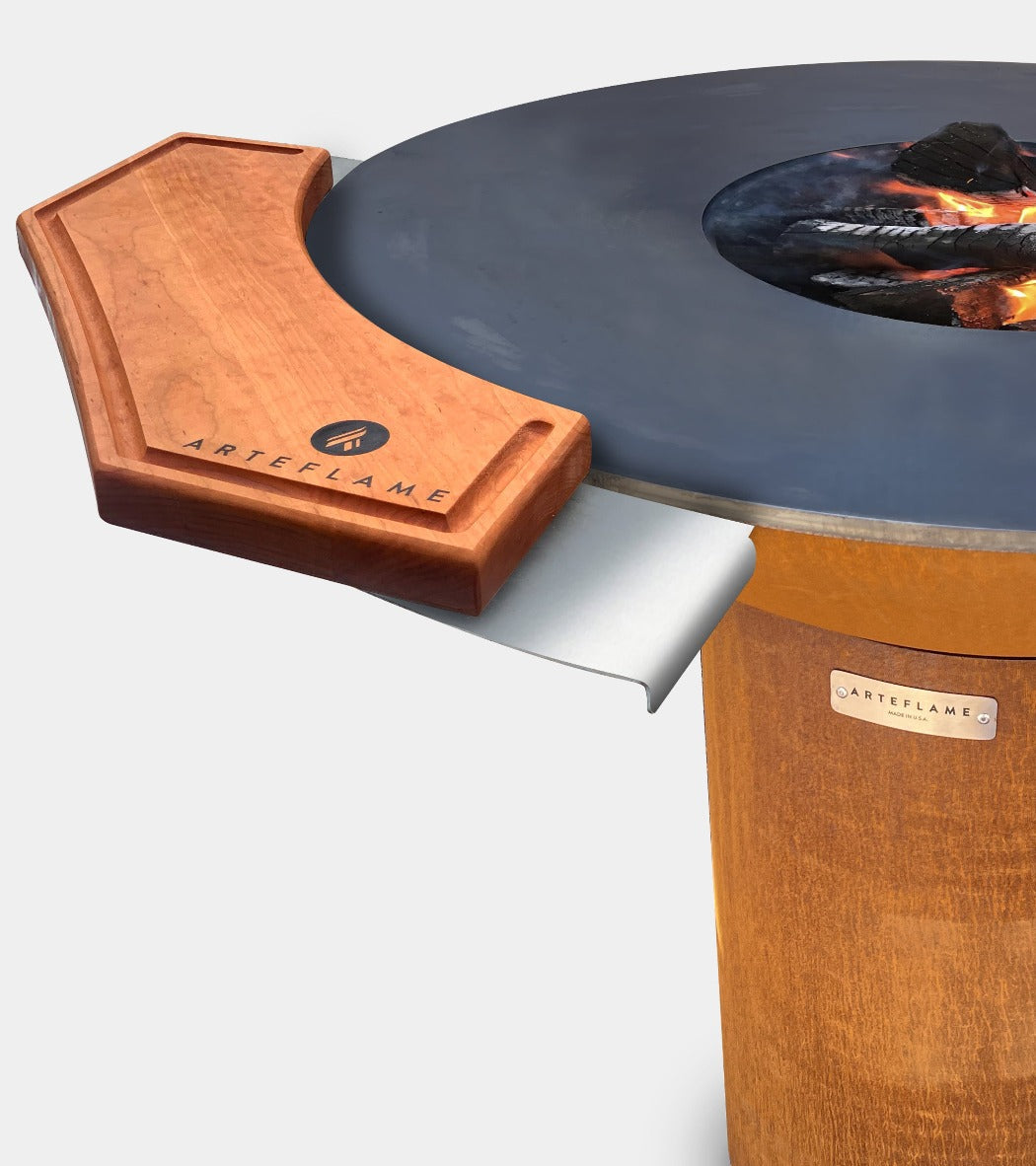 Custom Cherry Wood Cutting Block for 30" & 40" Arteflame Grills - Elegant and Durable