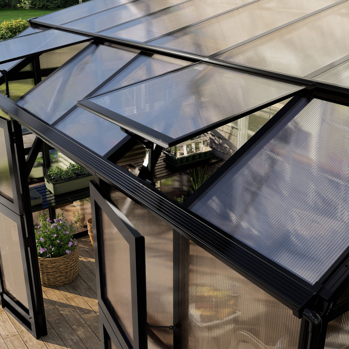 Vego Garden Lean-To Greenhouse