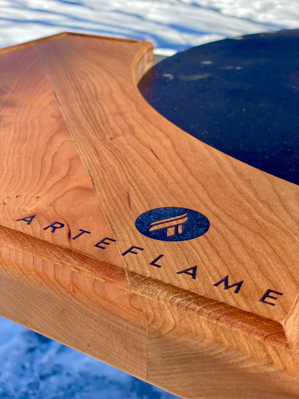 Custom Cherry Wood Cutting Block for 30" & 40" Arteflame Grills - Elegant and Durable
