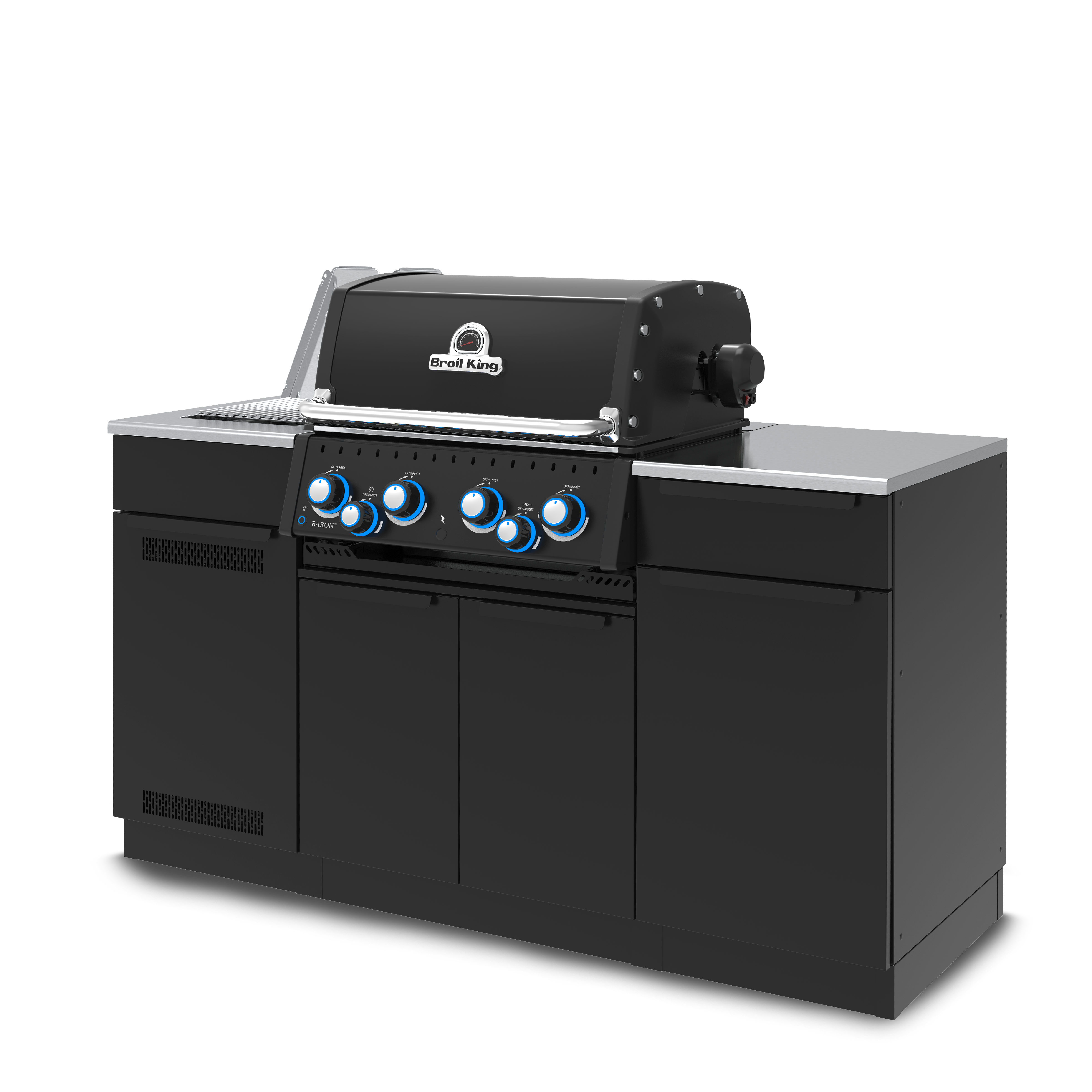 Broil King Baron 490i 4-Burner Gas Grill Center - Shadow Edition