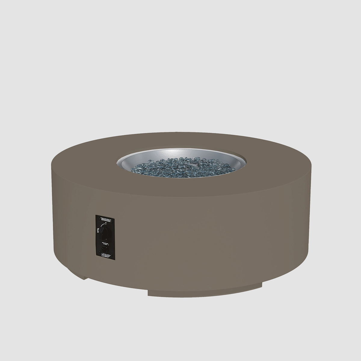 Cove Concrete Round Gas Fire Pit