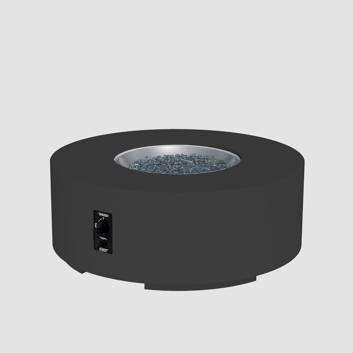 Cove Concrete Round Gas Fire Pit