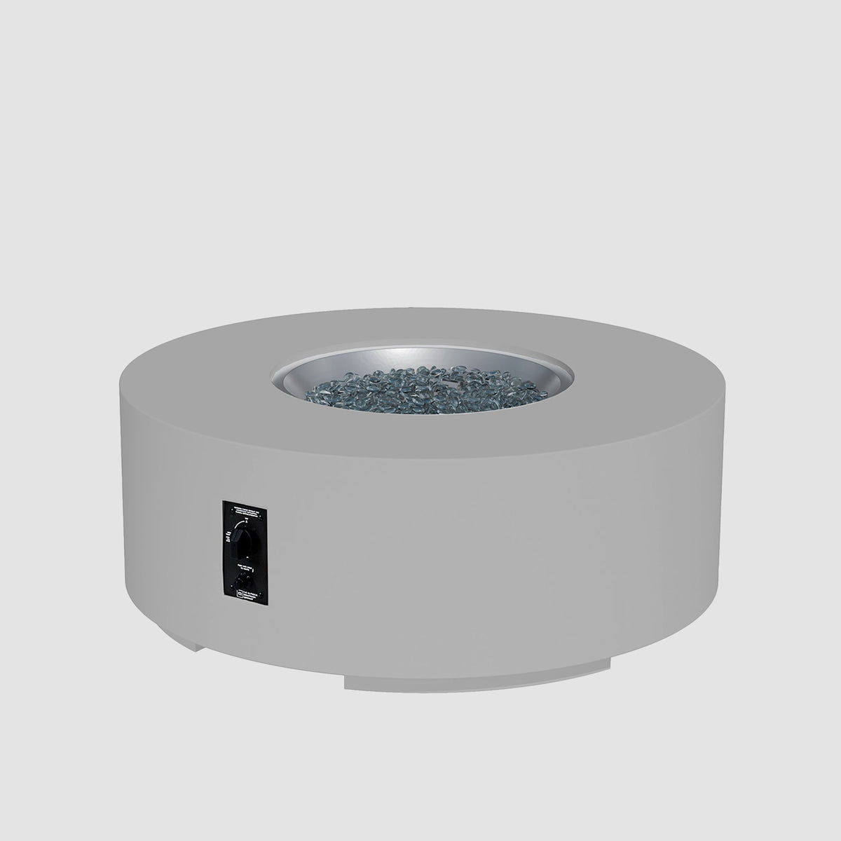 Cove Concrete Round Gas Fire Pit