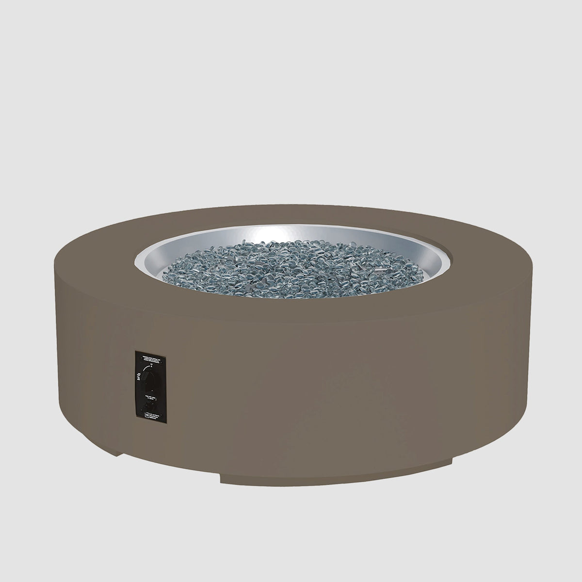 Cove Concrete Round Gas Fire Pit