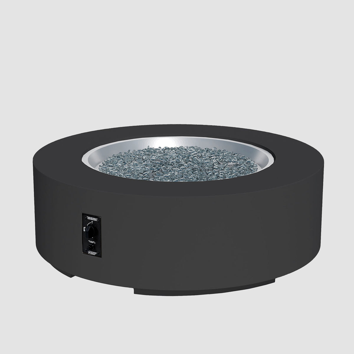 Cove Concrete Round Gas Fire Pit