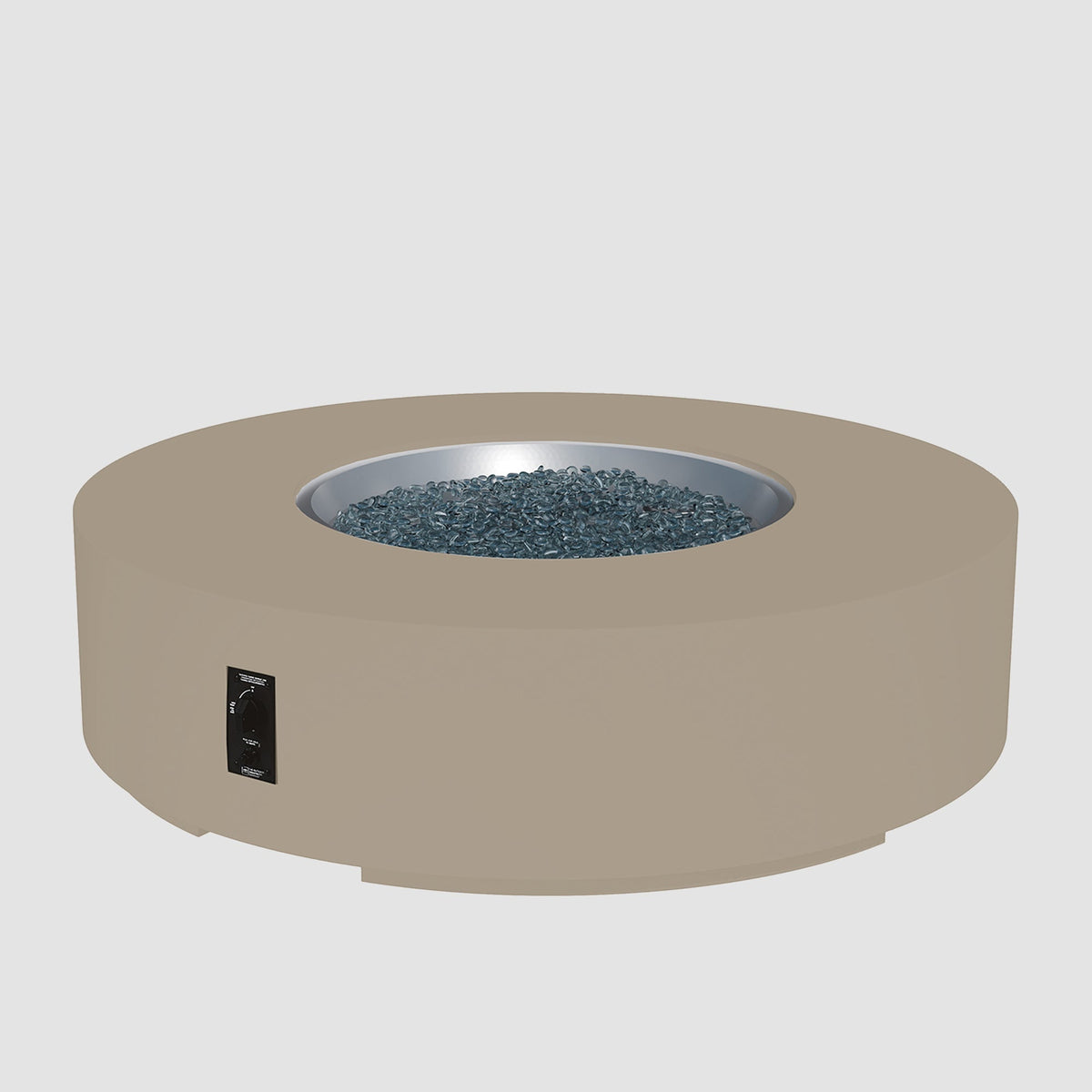 Cove Concrete Round Gas Fire Pit