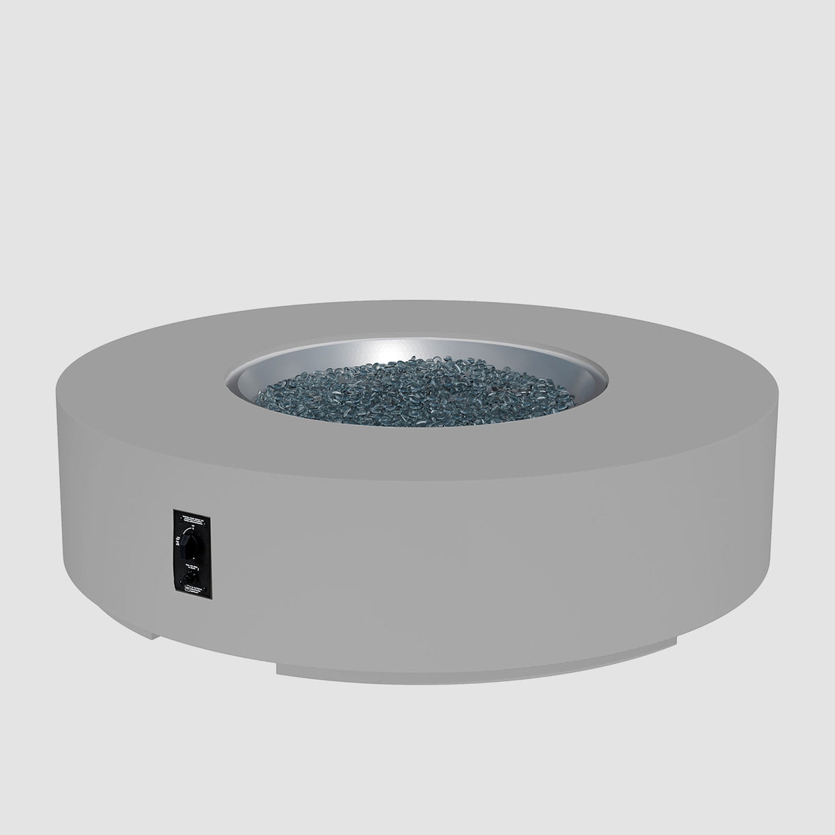Cove Concrete Round Gas Fire Pit