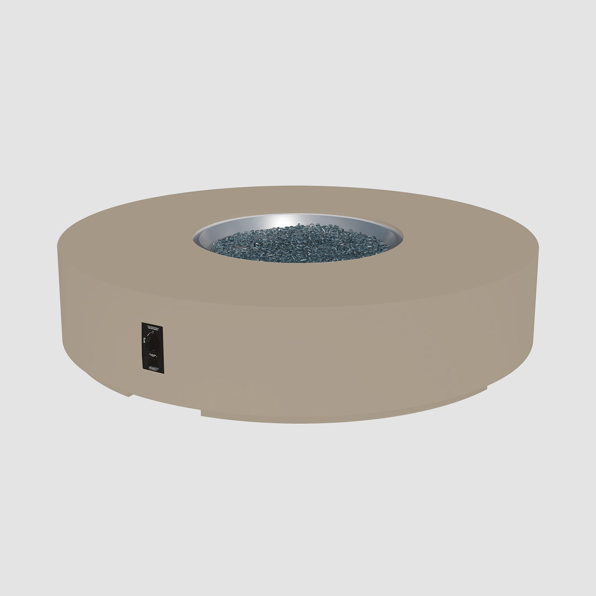 Cove Concrete Round Gas Fire Pit