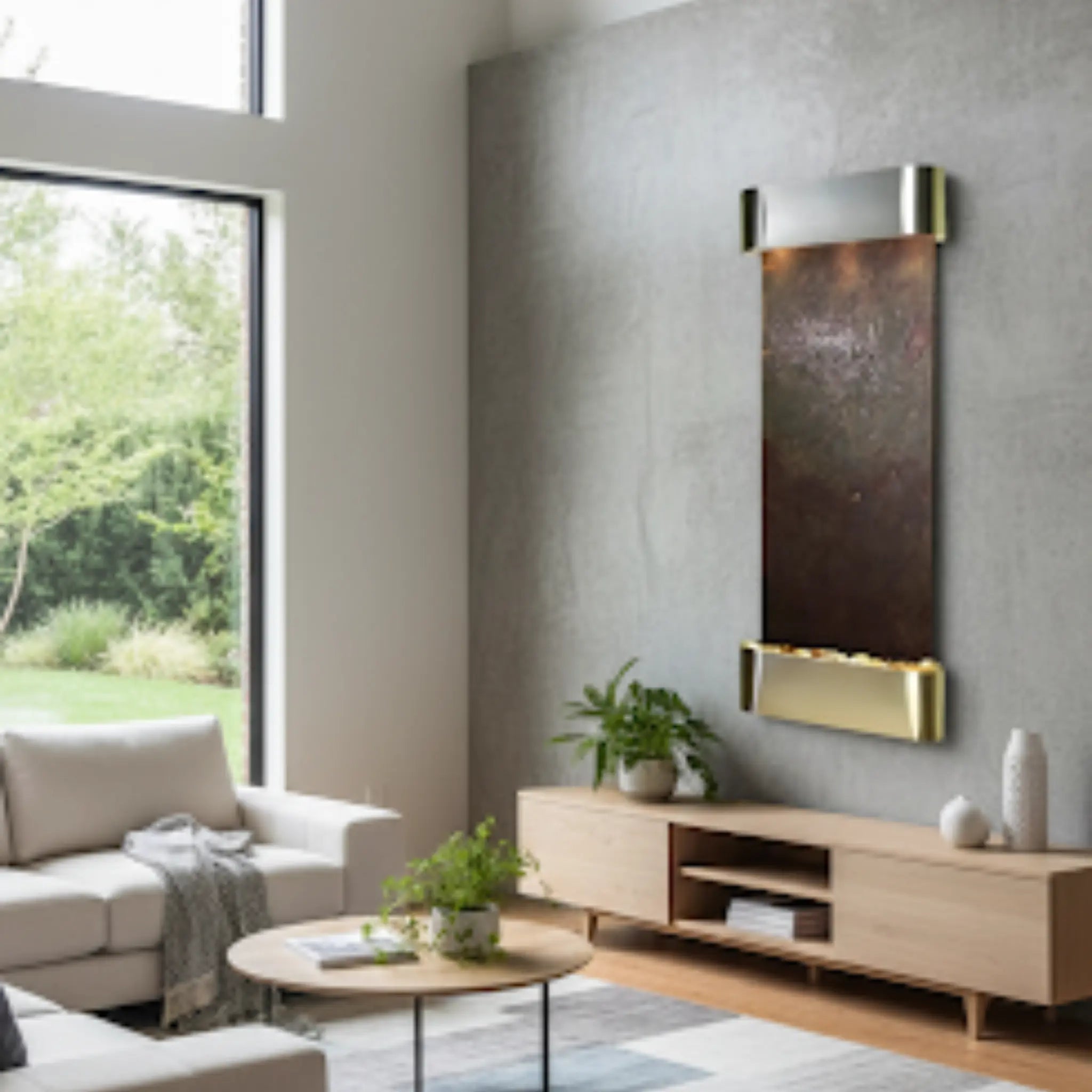 Adagio Inspiration Falls Wall Mounted Water Feature (30” x 69” x 6”)