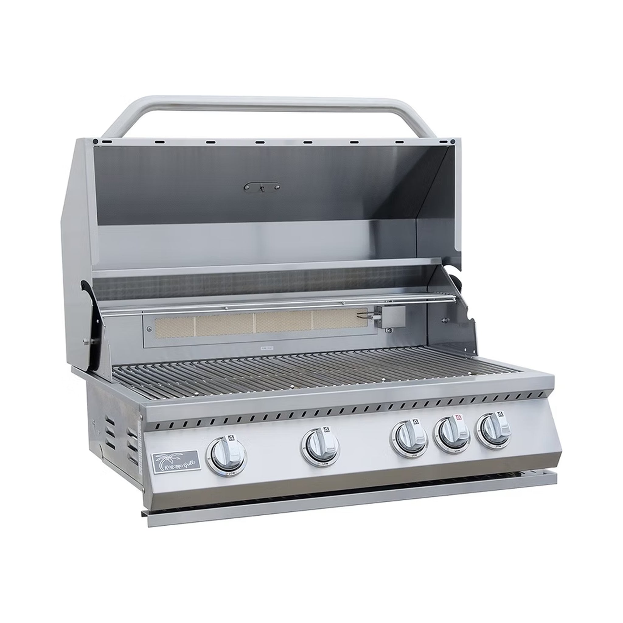 KoKoMo Grills St.John 7FT BBQ Island With LEDs, Built-In BBQ And Refrigerator [Made-To-Order]