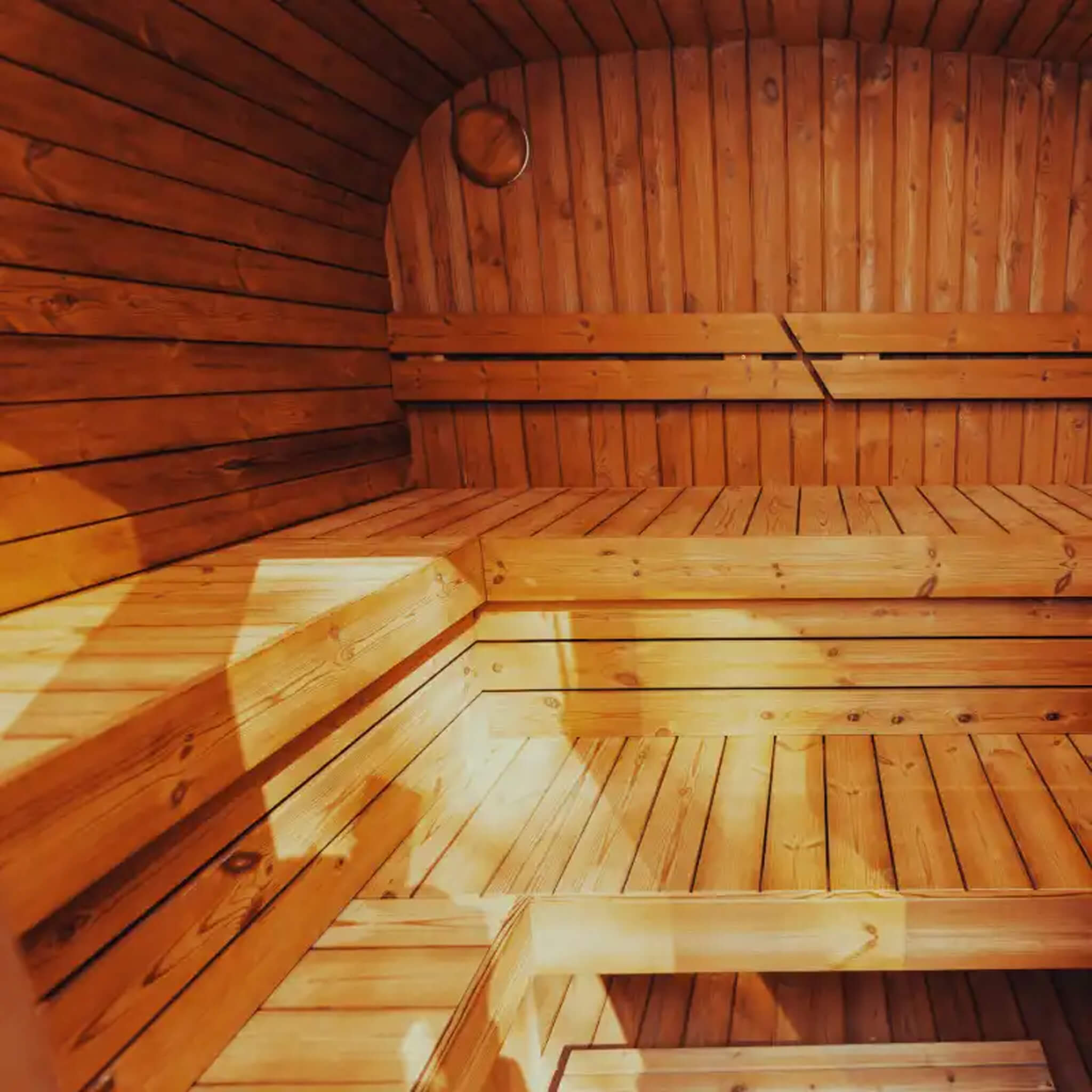 Premium 6-Person Outdoor Scandinavian ThermoWood Cube Sauna Kit With LED Lighting