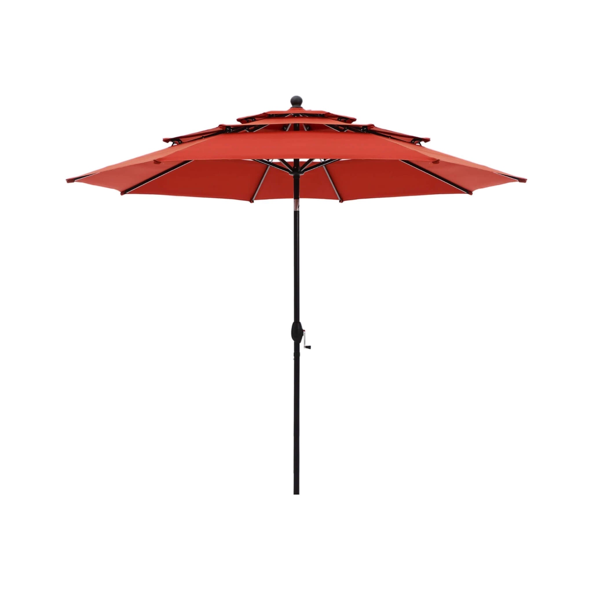 Alora Premium 6-Piece Bar Patio Furniture Set With Umbrella, Swivel Chairs, And Cushions