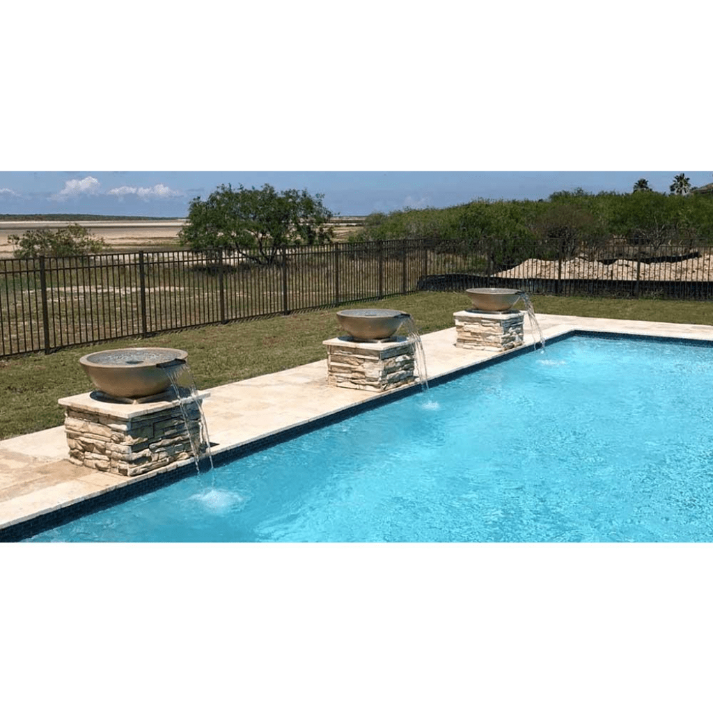 The Outdoor Plus: Sedona 33" GFRC Concrete Fire & Water Bowl