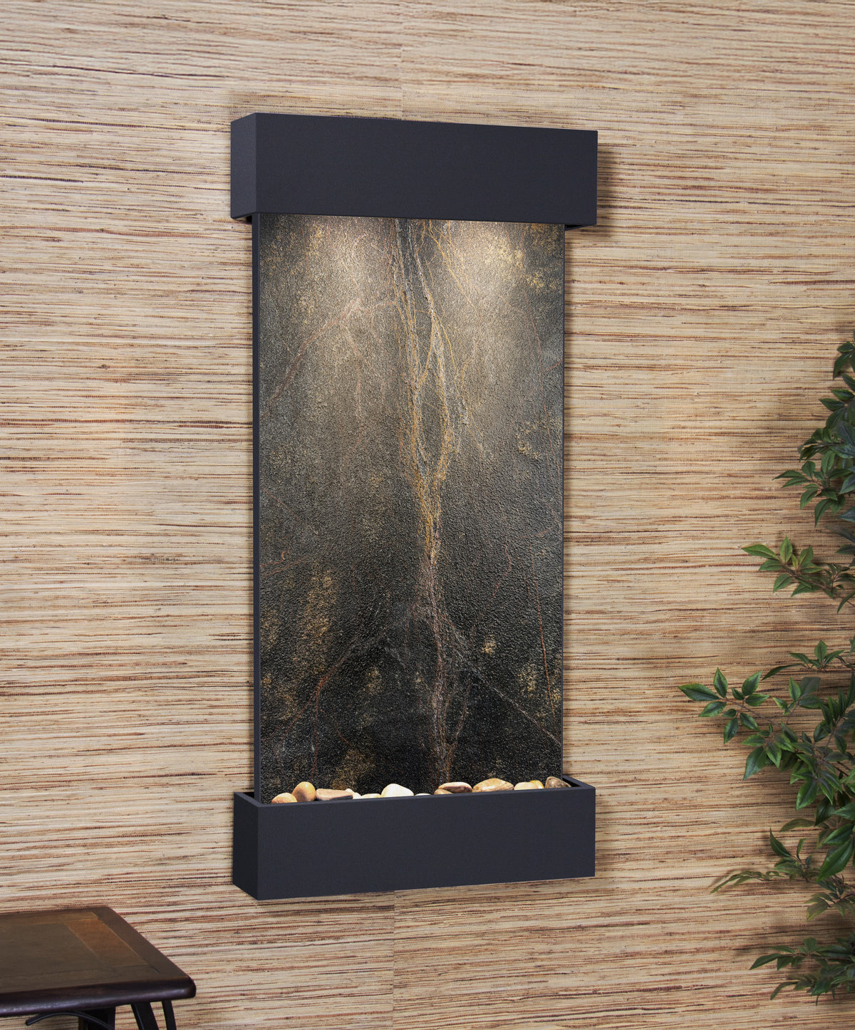Adagio Whispering Creek Wall Mounted Water Feature (22” x 46” x 5”)