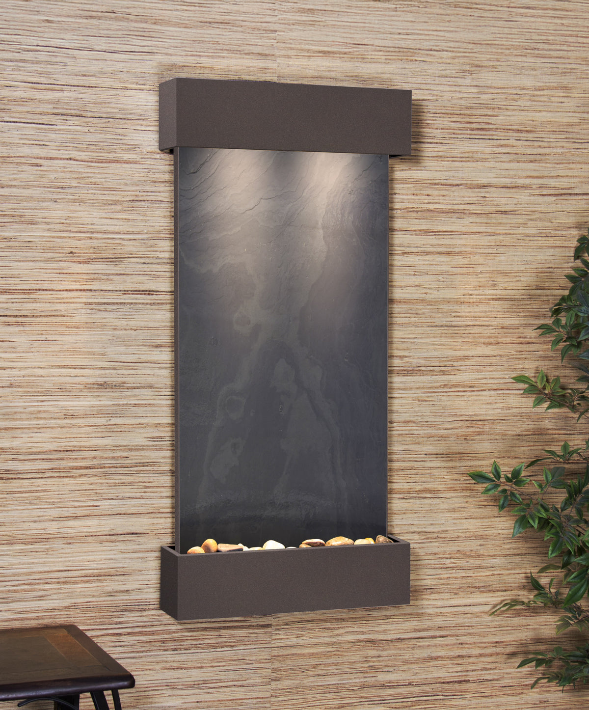 Adagio Whispering Creek Wall Mounted Water Feature (22” x 46” x 5”)