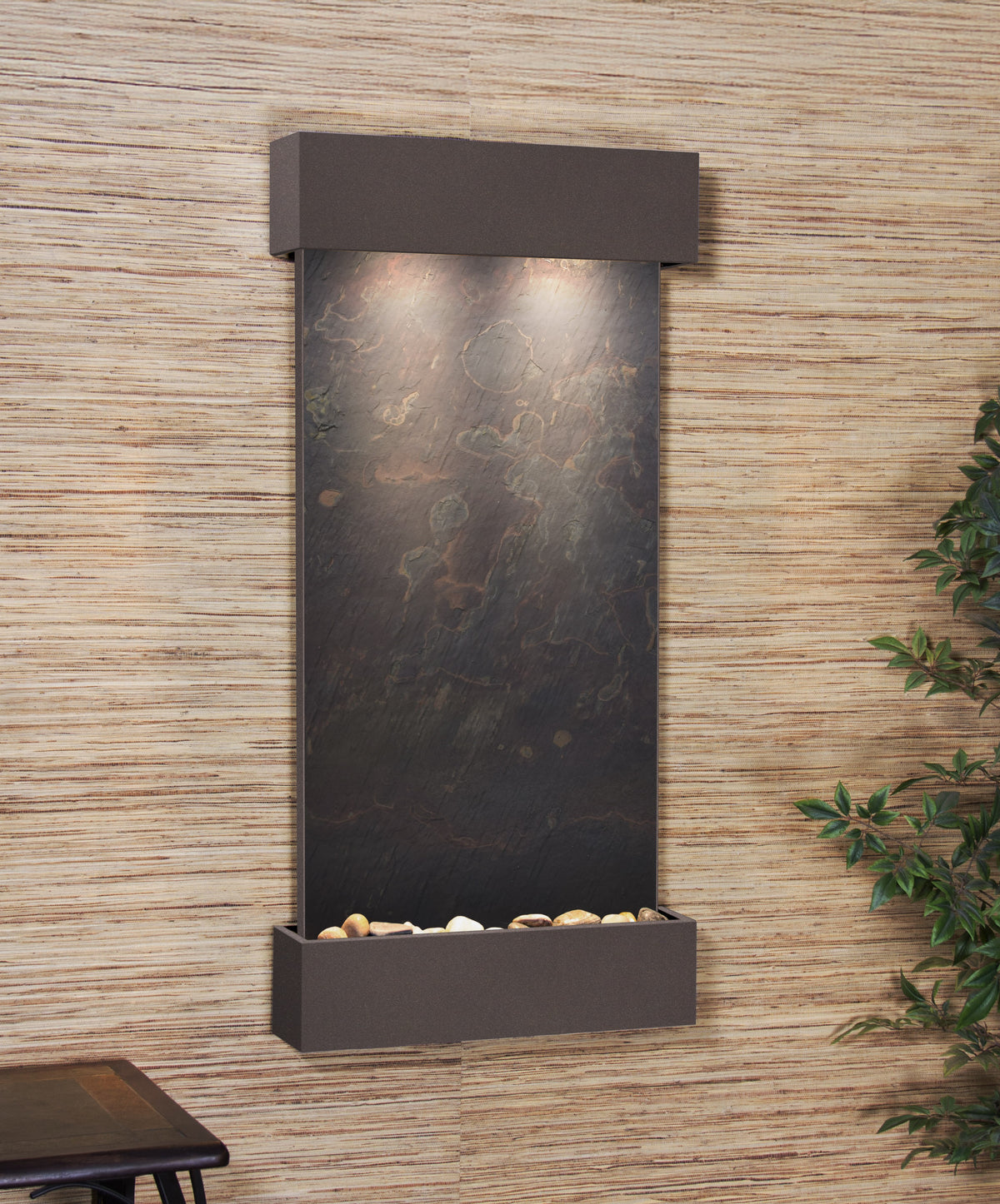 Adagio Whispering Creek Wall Mounted Water Feature (22” x 46” x 5”)