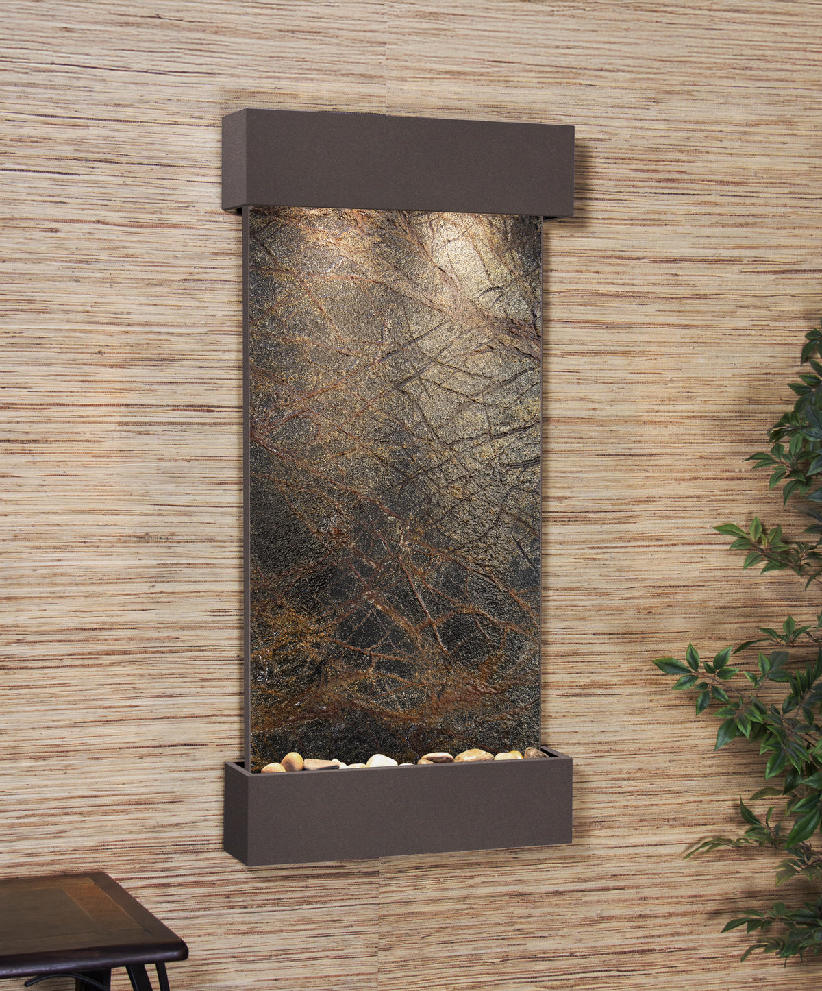 Adagio Whispering Creek Wall Mounted Water Feature (22” x 46” x 5”)