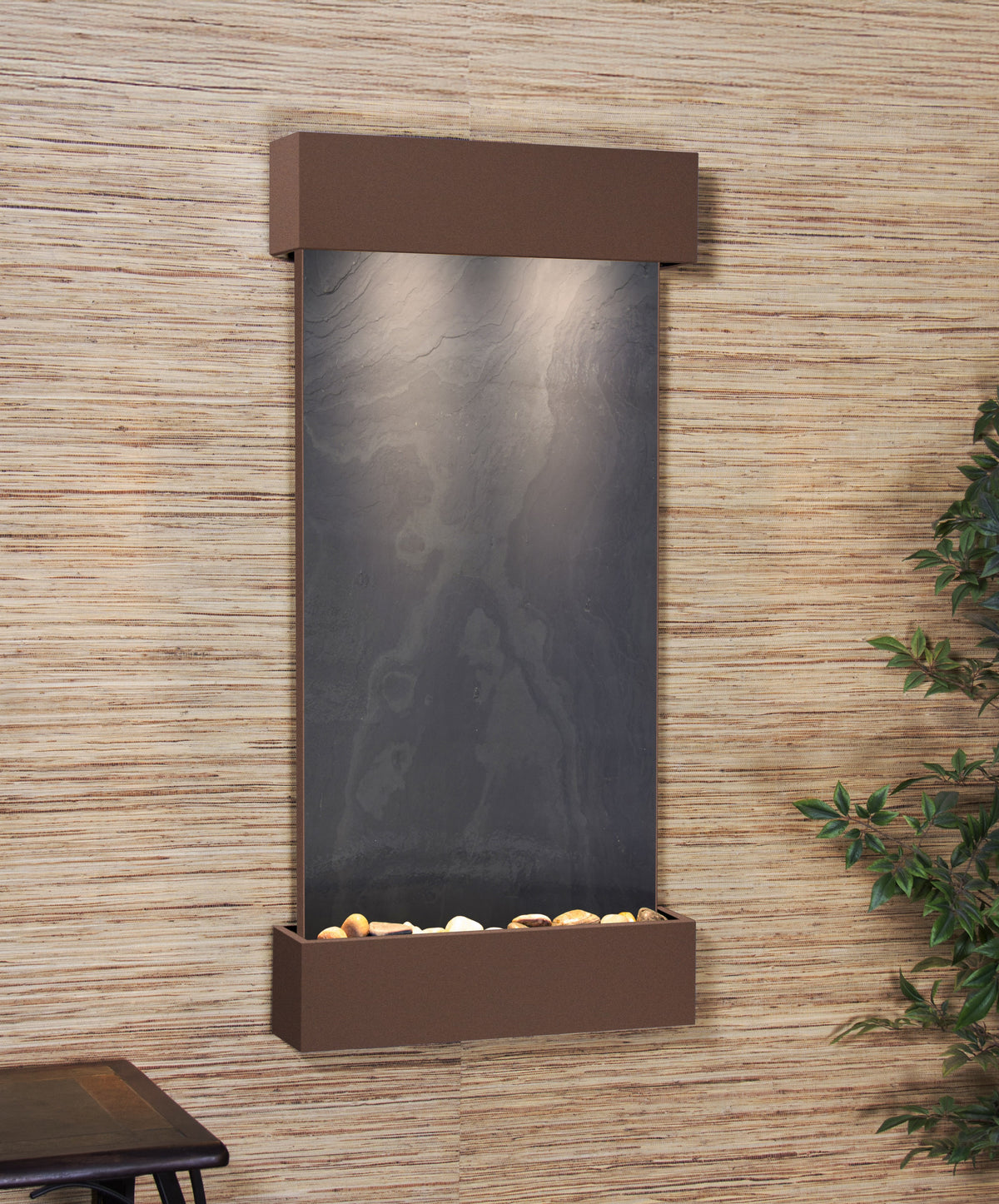 Adagio Whispering Creek Wall Mounted Water Feature (22” x 46” x 5”)