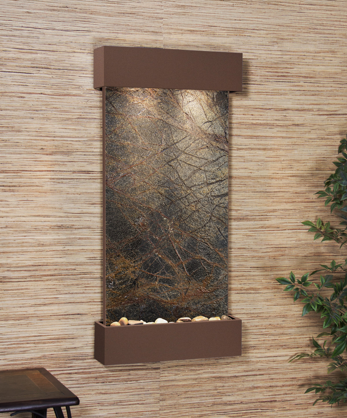 Adagio Whispering Creek Wall Mounted Water Feature (22” x 46” x 5”)